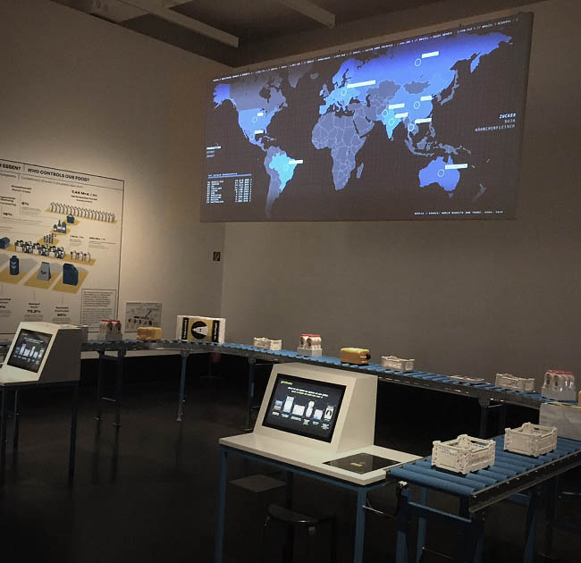 Future Food Animation, Photo of display in Deutsches Hygienemuseum Dresden